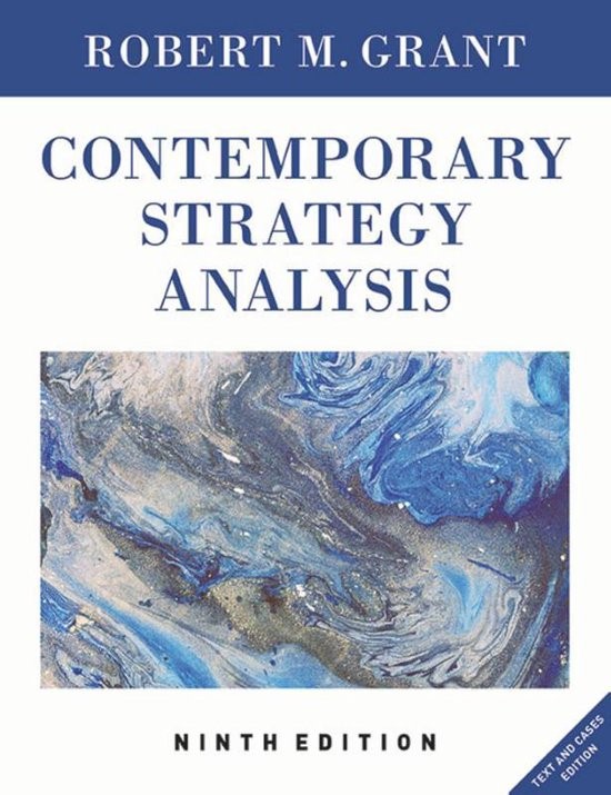 Contemporary Strategy Analysis by Prof. Robert M. Grant.
